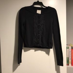 Gilly Hicks navy button up cardigan